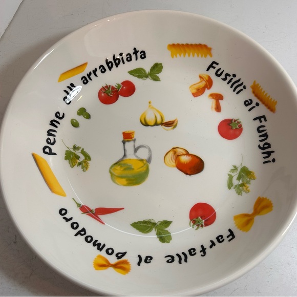 Vintage Toscana Quadrifoglio ceramic pasta noodle serving plate‎ - made in Italy - Picture 5 of 11